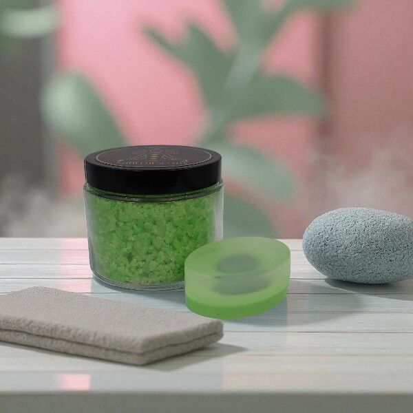 Heart Chakra Soap & Bath Salt Set - Image 1