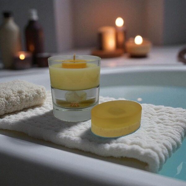 Solar Plexus Chakra Candle & Soap - Image 1