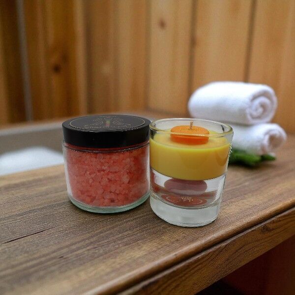 Sacral Chakra Candle & Bath Salts - Image 1
