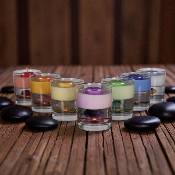 7 Chakra Candle Set - Image 1